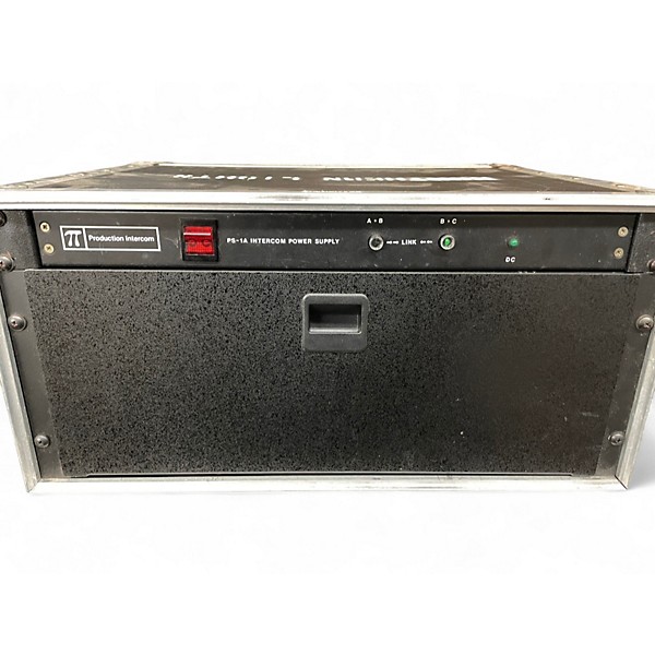 Used Clear Com SET OF 4 HEADSETS WITH BELTPACKS Microphone Pack