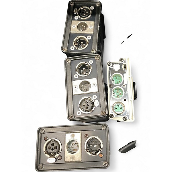 Used Clear Com SET OF 4 HEADSETS WITH BELTPACKS Microphone Pack