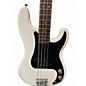 Used Fender Player Precision Bass White and Black Electric Bass Guitar