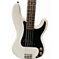 Used Fender Player Precision Bass White and Black Electric Bass Guitar