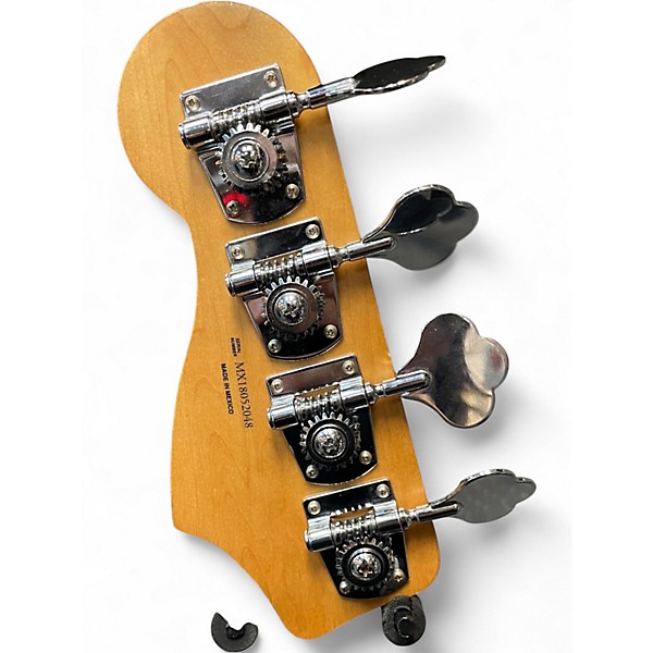 Used Fender Player Precision Bass White and Black Electric Bass Guitar