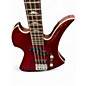 Used B.C. Rich Masterpiece Mockingbird BASS Trans Crimson Red Electric Bass Guitar