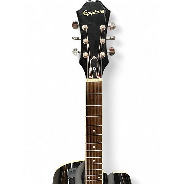 Used Epiphone AJ220SCE BLACK Acoustic Electric Guitar