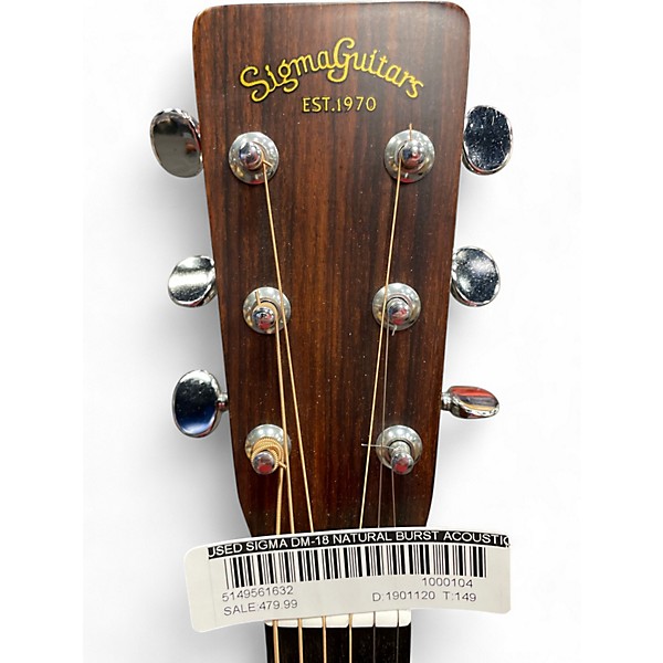 Used SIGMA DM-18 NATURAL BURST Acoustic Guitar