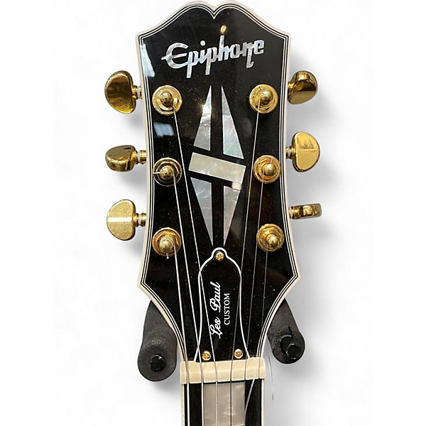 Used Epiphone Les Paul Custom Tuxedo Solid Body Electric Guitar