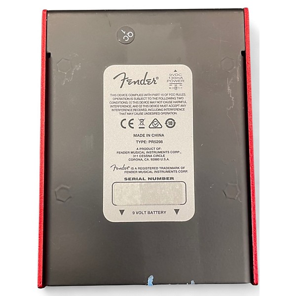 Used Fender Santa Ana Overdrive Effect Pedal