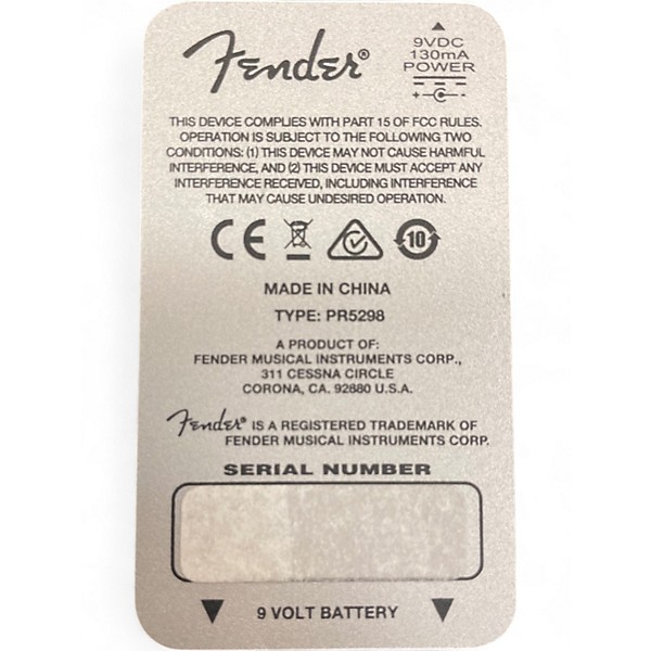 Used Fender Santa Ana Overdrive Effect Pedal