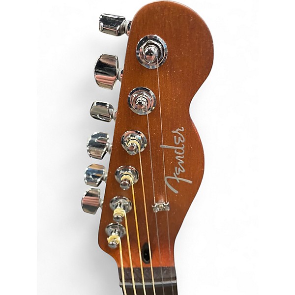 Used Fender Acoustasonic Telecaster Standard 2 Color Sunburst Acoustic Electric Guitar