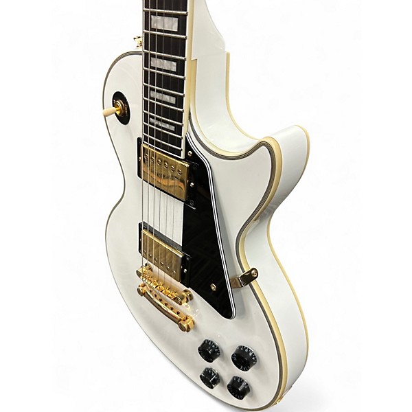 Used Epiphone Les Paul Custom Alpine White Solid Body Electric Guitar