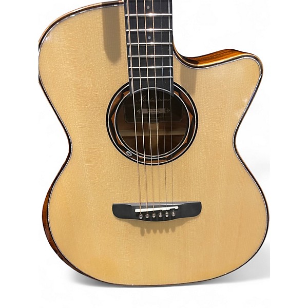 Used Merida BLACK HOLE EQ Natural Acoustic Electric Guitar