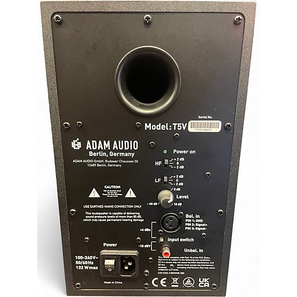 Used ADAM Audio T5V PAIR Powered Monitor