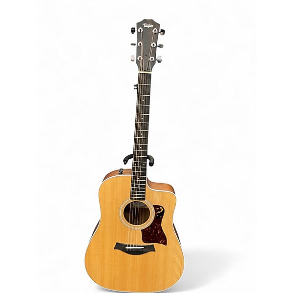 Used Taylor 210CE Natural Acoustic Electric Guitar