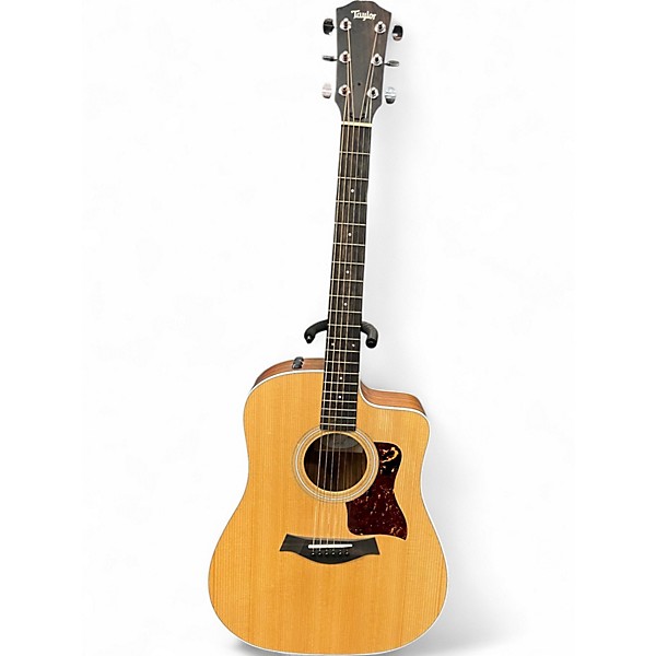 Used Taylor 210CE Natural Acoustic Electric Guitar