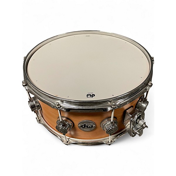 Used DW 14in OAK HVLT SNARE DRUM Worn Natural Drum