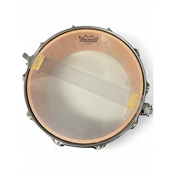 Used DW 14in OAK HVLT SNARE DRUM Worn Natural Drum