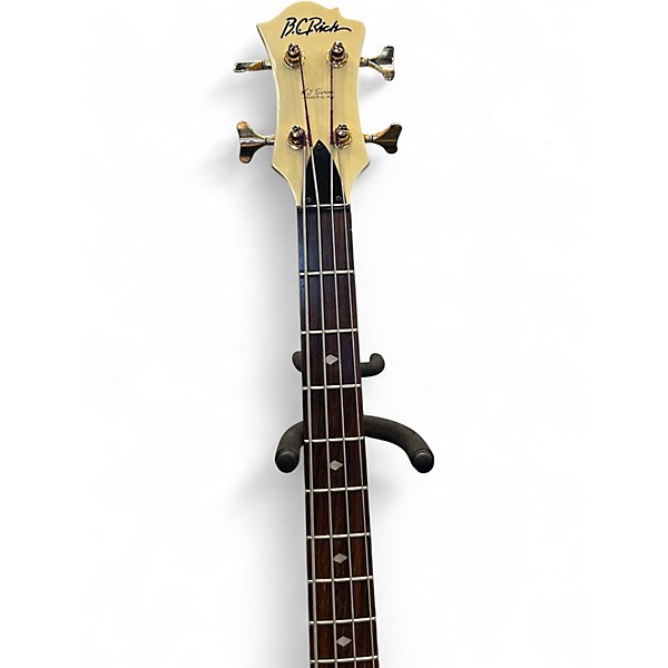Used B.C. Rich NJ Series Warlock Bass Antique Ivory Electric Bass Guitar