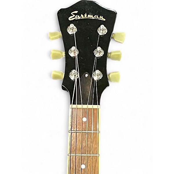 Used Eastman T386 Black Hollow Body Electric Guitar