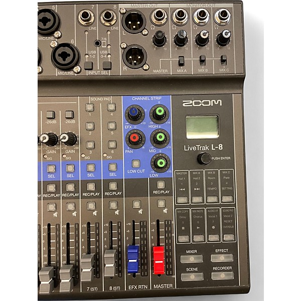 Used Zoom LiveTRAK L-8 Unpowered Mixer