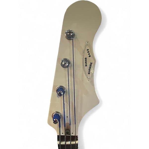 Used Burns CLUB MARQUEE BASS Snow White Electric Bass Guitar