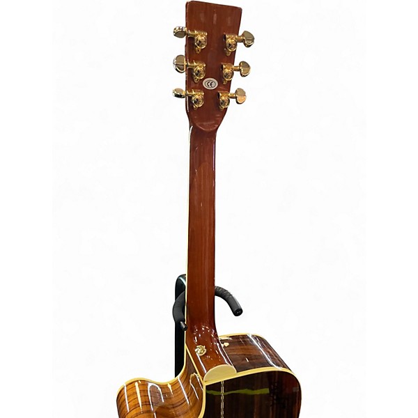 Used Zager ZAD-80CE Natural Acoustic Electric Guitar