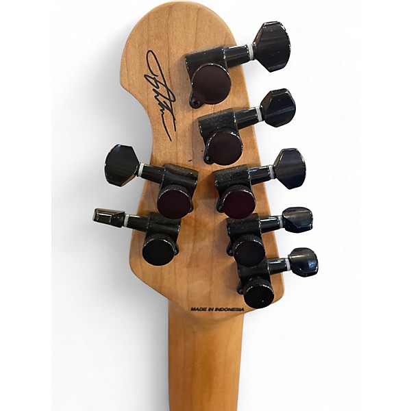 Used Sterling by Music Man Jason Richardson Cutlass 7 string Crimson Red Burst Solid Body Electric Guitar