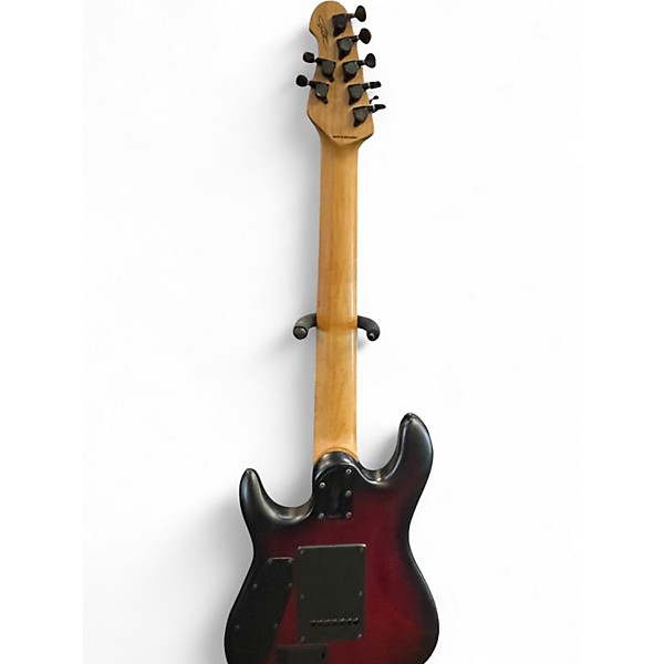 Used Sterling by Music Man Jason Richardson Cutlass 7 string Crimson Red Burst Solid Body Electric Guitar