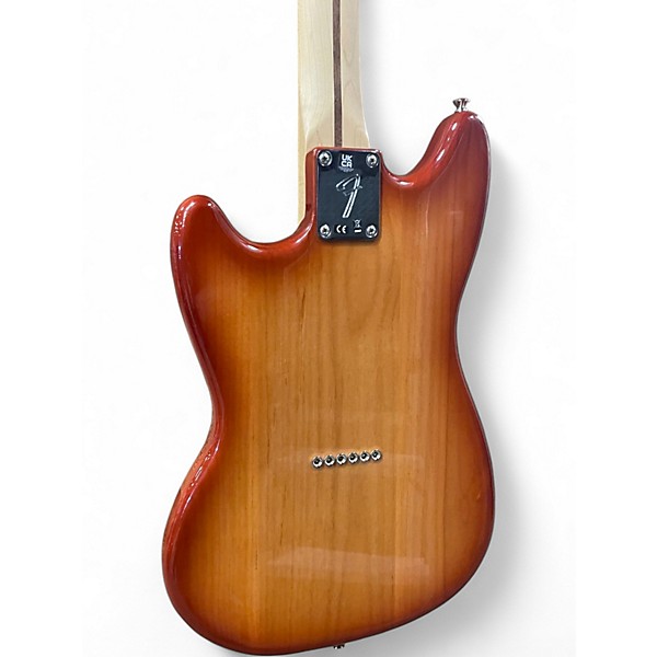 Used Fender Modern Player Mustang Sienna Sunburst Solid Body Electric Guitar