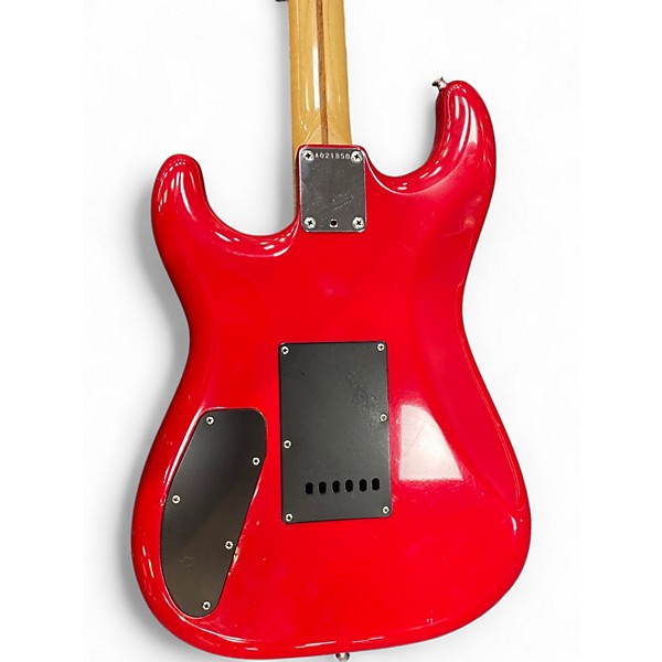 Used Squier STRATOCASTER Red Solid Body Electric Guitar