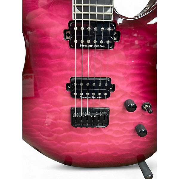 Used Jackson SL2Q Pro Series Soloist FUCHSIA BURST Solid Body Electric Guitar