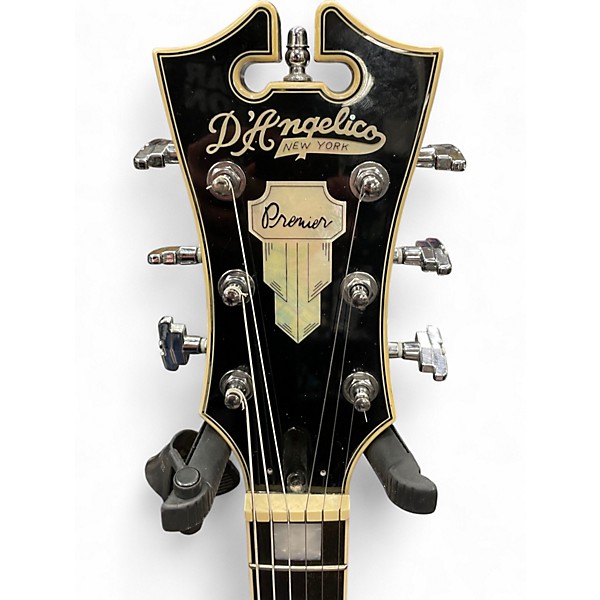 Used D'Angelico Premier Series DC Black Hollow Body Electric Guitar