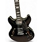 Used D'Angelico Premier Series DC Black Hollow Body Electric Guitar