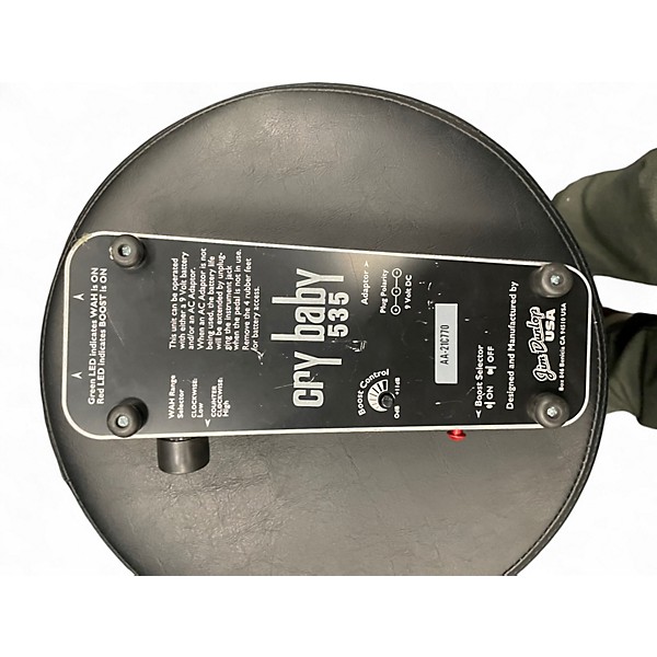 Used Dunlop 535QC Chrome Cry Baby Wah Effect Pedal