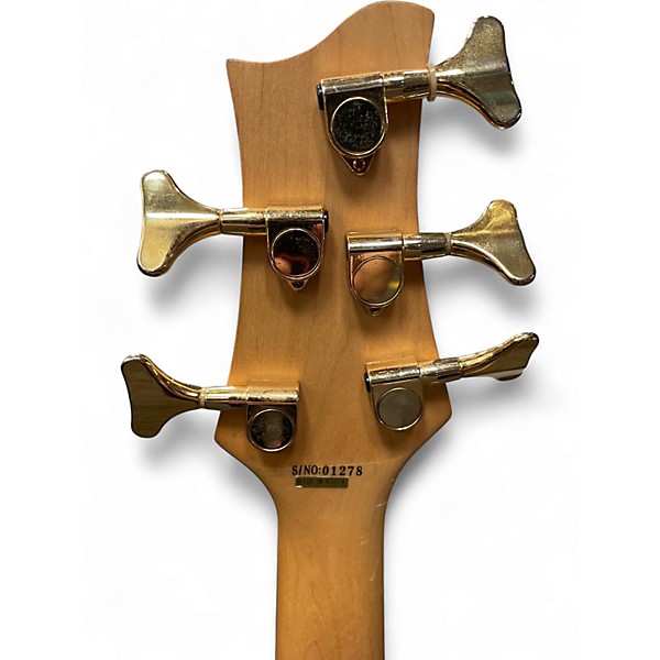 Used Brice 5 STRING BASS' TRANSLUCENT GREEN/BLACK Electric Bass Guitar