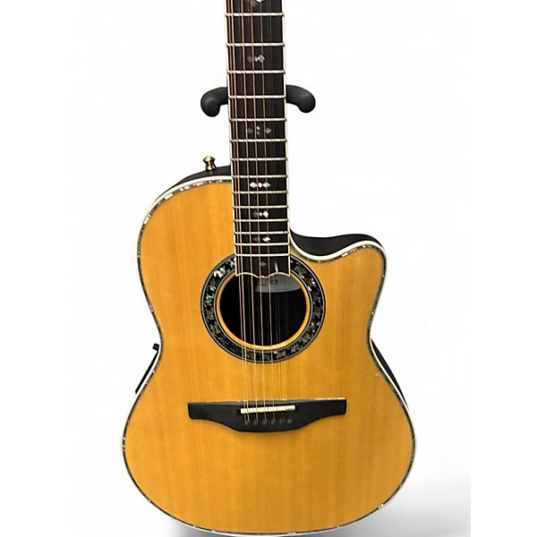 Used Ovation custom legend 6759 Natural 12 String Acoustic Electric Guitar