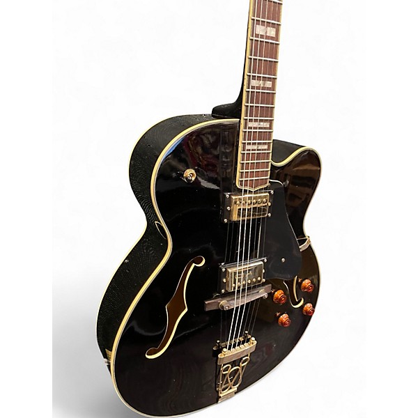 Used Oscar Schmidt 0E40 Black Hollow Body Electric Guitar