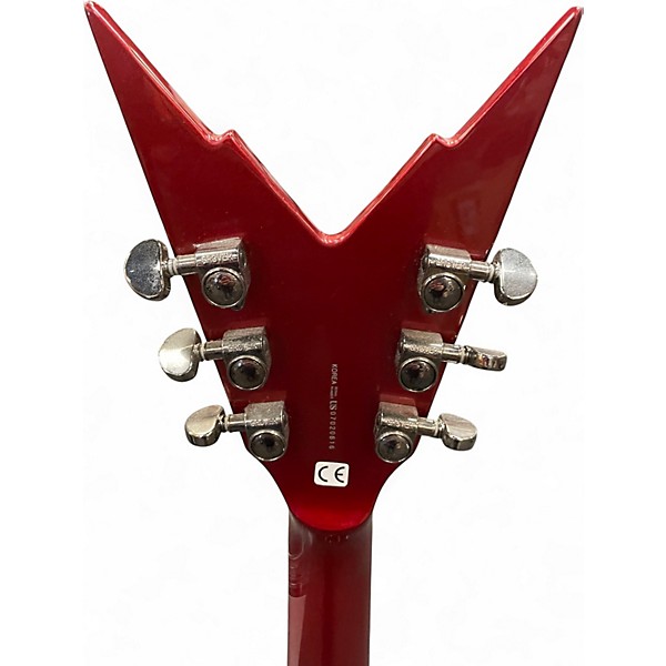 Used Dean Dime Razorback V Candy Apple Red Metallic Solid Body Electric Guitar
