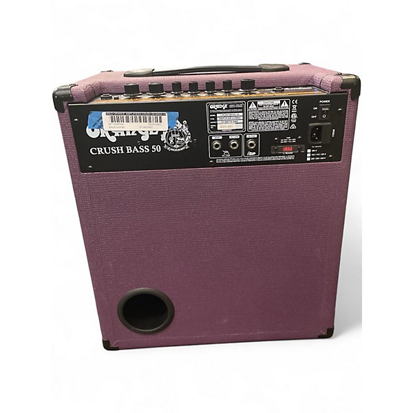 Used Orange Amplifiers Crush 50 Bass Glenn Hughes Bass Combo Amp