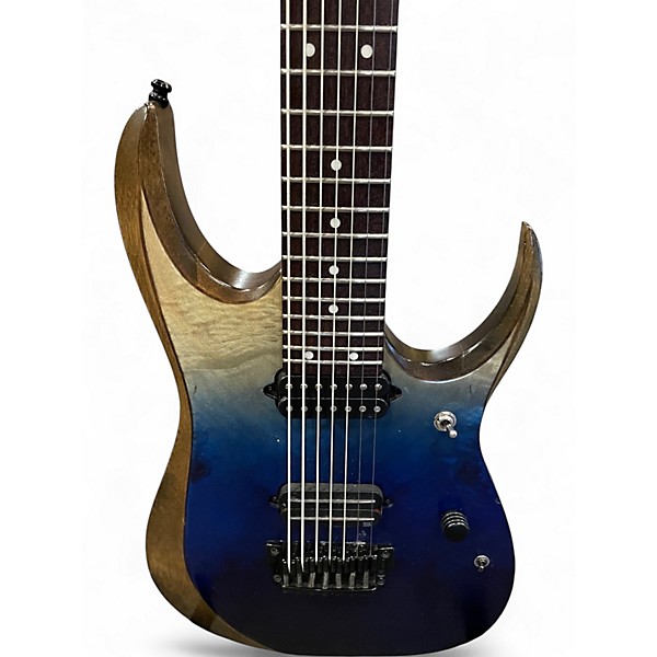 Used Ibanez RG7521PB Ocean Blue Burst Solid Body Electric Guitar