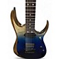 Used Ibanez RG7521PB Ocean Blue Burst Solid Body Electric Guitar