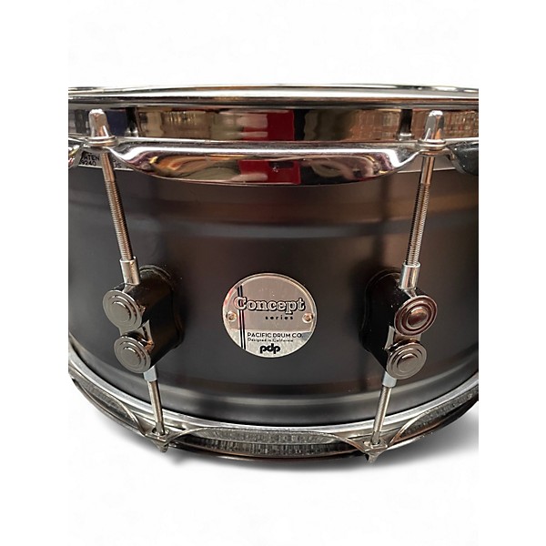Used PDP by DW 6.5X14 Concept Series Snare Black Drum