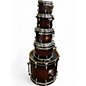 Used Gretsch Drums 5 Piece Renown Maple 5 piece Dark Cherry Burst Drum Kit