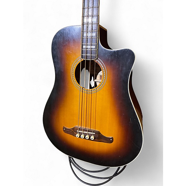 Used Fender Kingman Acoustic Electric Bass Tobacco Burst Acoustic Bass Guitar