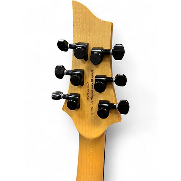 Used Schecter Guitar Research Sunset Classic II Floyd Rose BLACK OCEAN Solid Body Electric Guitar