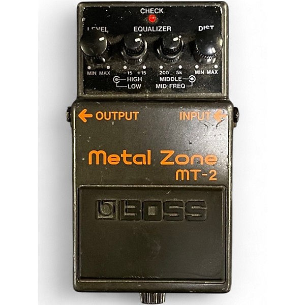 Used BOSS MT2 Metal Zone Distortion Effect Pedal