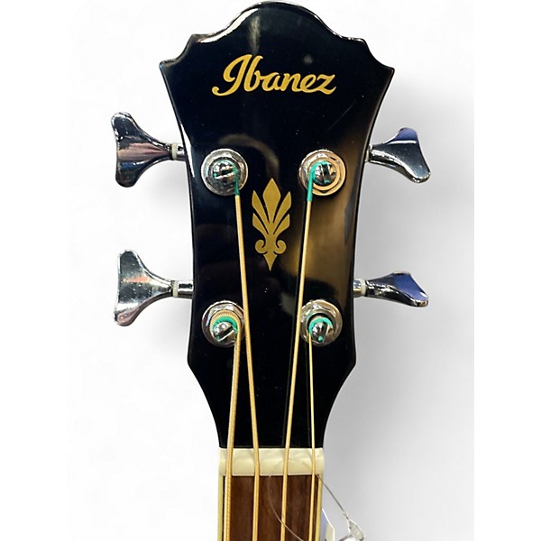 Used Ibanez AEB5E Black Acoustic Bass Guitar