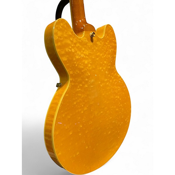 Used 2006 Fusion Blues FB300N Quilted Maple Hollow Body Electric Guitar