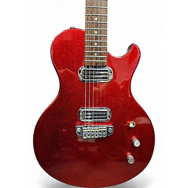 Used Brownsville Thug Red Sparkle Solid Body Electric Guitar
