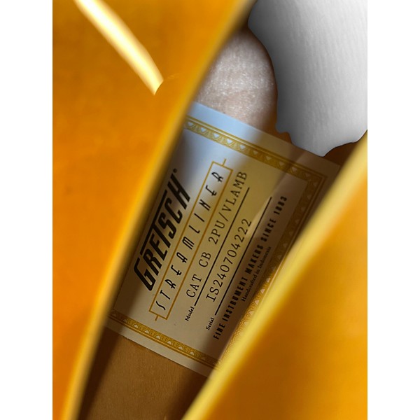 Used Gretsch Guitars Streamliner Limited-Edition Center Block Cat-Eye Amber Hollow Body Electric Guitar