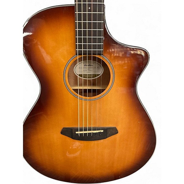 Used Breedlove Discovery Concert Cutaway Sandburst Acoustic Electric Guitar