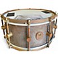 Used A&F Drum  Co 14X6.5 RAW BRASS SNARE Brown Drum thumbnail